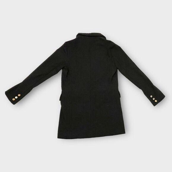 Box Double Breasted Women's Blazer Size M Gold Buttons Office Chic Versatile - Picture 10 of 11